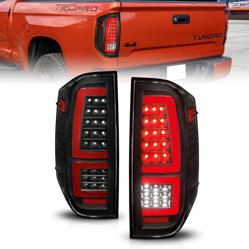 ANZO 311436 2014-2021 Toyota Tundra LED Taillights Black Housing/Clear Lens