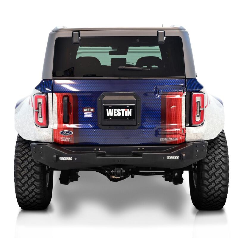 Westin 59-89055 21-25 Ford Bronco (Excl. Sport) Spare Tire Delete Plate - Tex. Blk