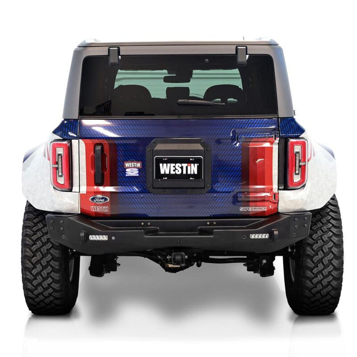 Westin 59-89055 21-25 Ford Bronco (Excl. Sport) Spare Tire Delete Plate - Tex. Blk