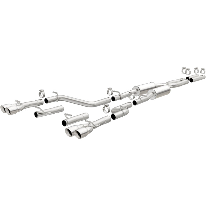Magnaflow 19217 MagnaFlow Cat-Back, SS, 2.5in, Quad Split Rear 3.5in Tip 2015 Dodge Challenger 3.6L V6