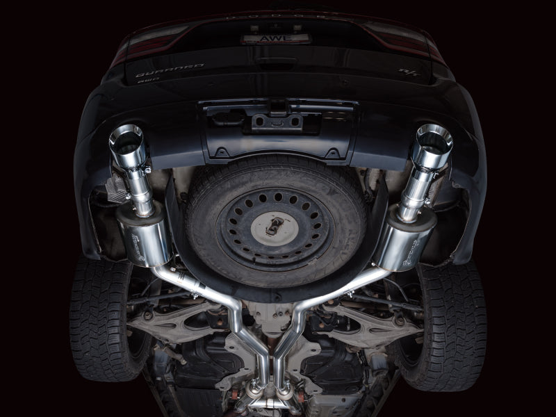 AWE Tuning 3015-32575 11-24 Dodge Durango 5.7L Touring Edition Exhaust w/ Chrome Silver Tips