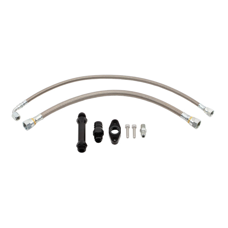 Wehrli WCF100279 Cummins High Mount 2nd Gen Turbo Swap Oil Line Kit