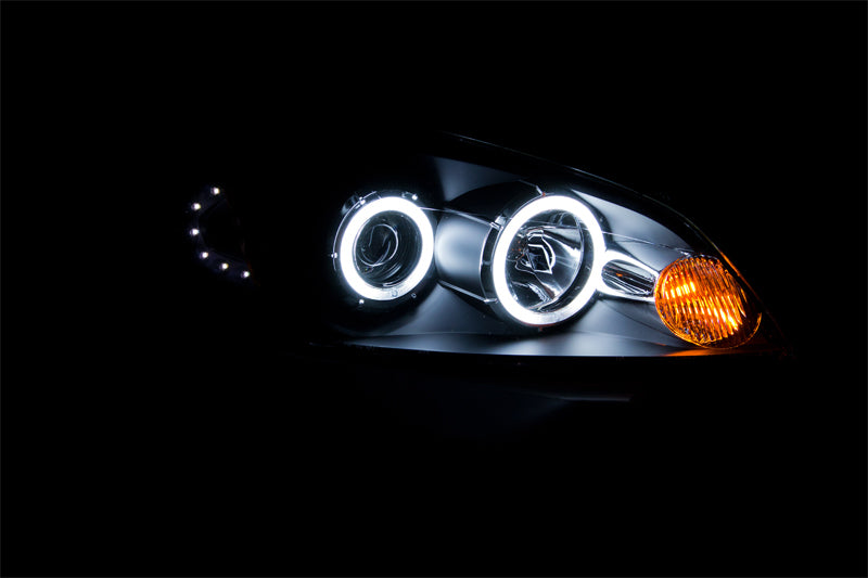 ANZO 121236 2006-2007 Chevrolet Monte Carlo Projector Headlights w/ Halo Black