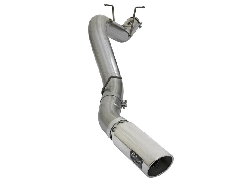 aFe 49-44085-P LARGE BORE HD 5in 409-SS DPF-Back Exhaust w/Polished Tip 2017 GM Duramax V8-6.6L (td) L5P