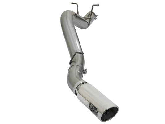 aFe 49-44085-P LARGE BORE HD 5in 409-SS DPF-Back Exhaust w/Polished Tip 2017 GM Duramax V8-6.6L (td) L5P