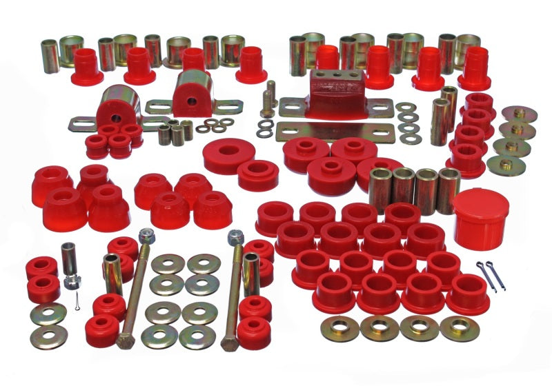 Energy Suspension 3.18123R 63-82 Chevrolet Corvette Red Hyper-flex Master Bushing Set