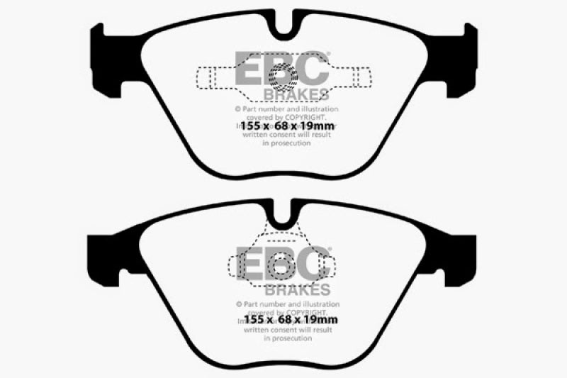EBC DP42006R 11+ BMW Z4 3.0 Twin Turbo iS (E89) Yellowstuff Front Brake Pads