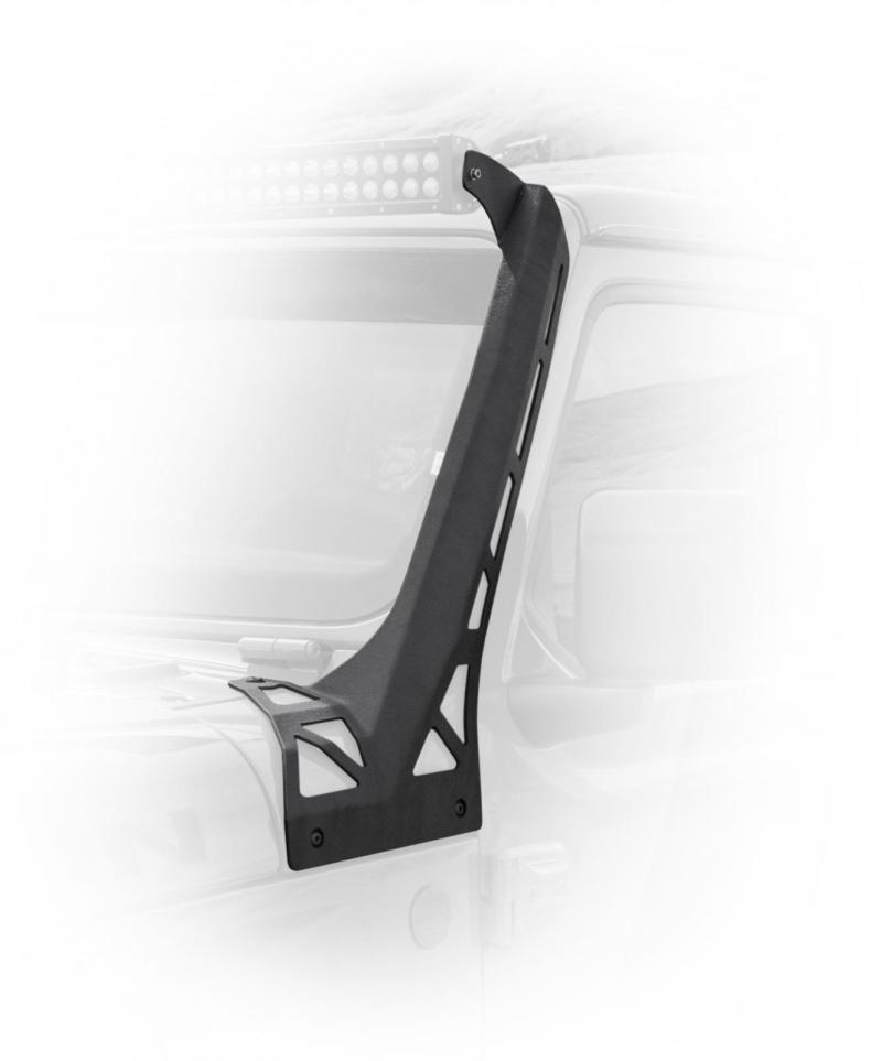 DV8 Offroad LBJL-01 2018+ Jeep Wrangler JL Over Windshield Light Bar Bracket