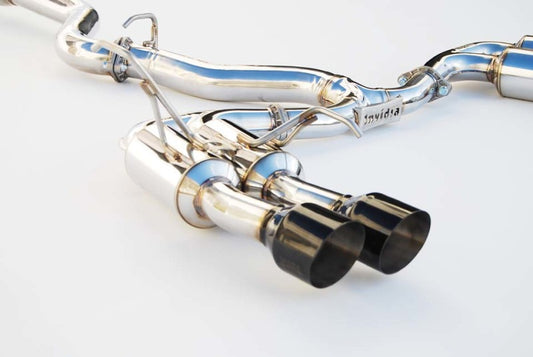 Invidia HS15STIGM4SB 2015+ Subaru WRX / STI Gemini/R400 Single Layer Quad Black Tip Cat-Back Exhaust