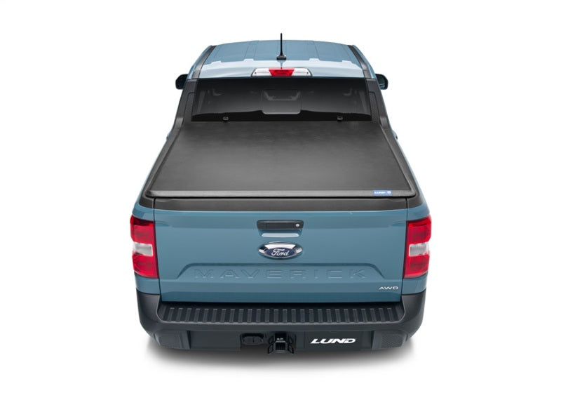 LUND 969380 Lund 22-23 Ford Maverick (4.5ft Bed) Hard Fold Tonneau Cover - Black