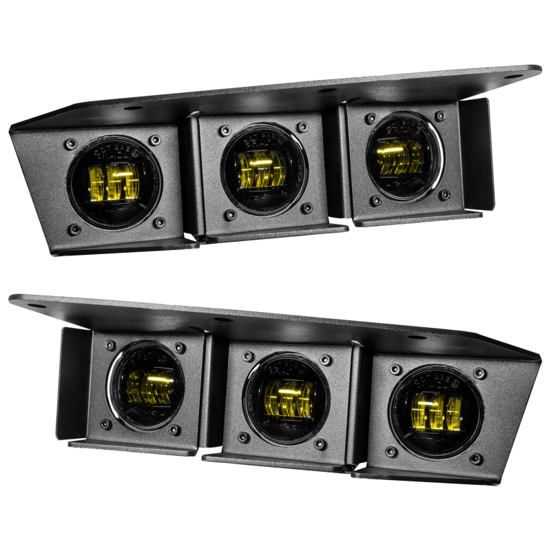 ORACLE Lighting 5890-006 21-22 Ford Bronco Triple LED Fog Light Kit for Steel Bumper - Yellow