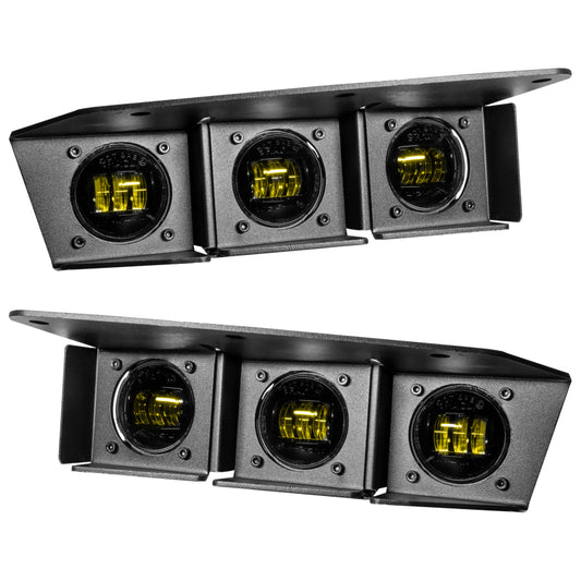 ORACLE Lighting 5890-006 21-22 Ford Bronco Triple LED Fog Light Kit for Steel Bumper - Yellow