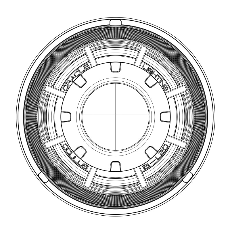 ORACLE Lighting 5876-001 Oracle Oculus 7in Bi-LED Projector Headlights for Jeep Wrangler JK - 6000K