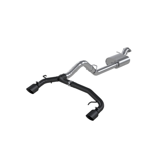 MBRP S5241BLK 21-22 Ford Bronco 2.3/2.7L EcoBoost 2/4-Dr 3in Catback Dual Split Rear Exit BLK AL