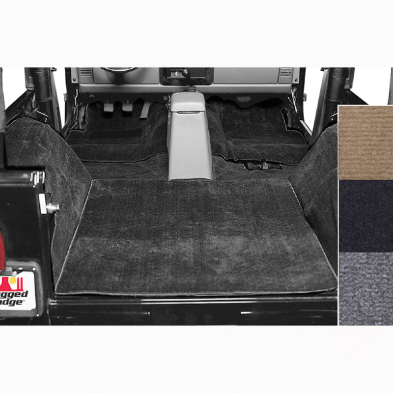 Rugged Ridge 13690.01 Deluxe Carpet Kit Black 76-95 Jeep CJ / Jeep Wrangler Models