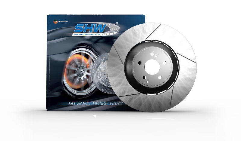 SHW Performance PFL49725 SHW 10-16 Porsche Panamera Turbo 4.8L w/o Ceramics Left Front Slotted LW Brake Rotor (298615301C)