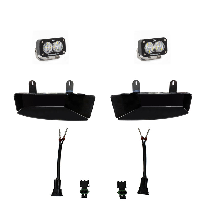 Baja Designs 448042 2019+ RAM 2500/3500 S2 Sport Fog Pocket Kits - White