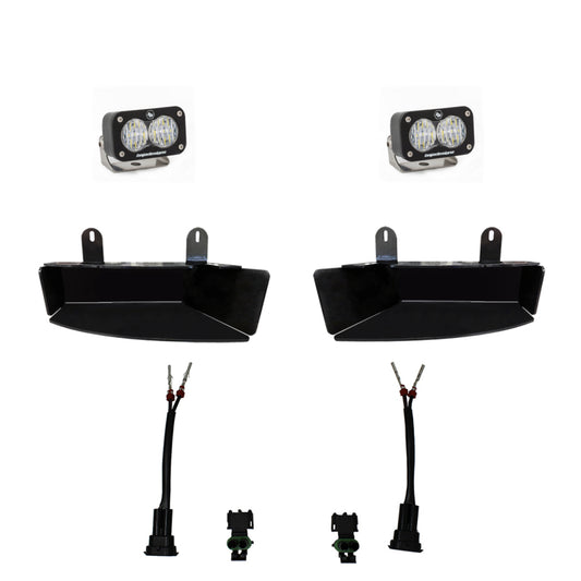 Baja Designs 448042 2019+ RAM 2500/3500 S2 Sport Fog Pocket Kits - White
