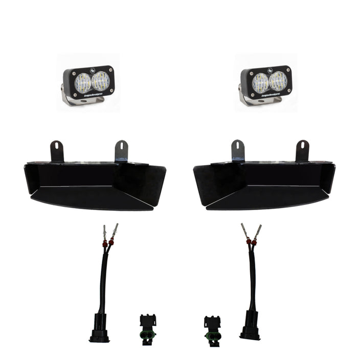 Baja Designs 448042 2019+ RAM 2500/3500 S2 Sport Fog Pocket Kits - White