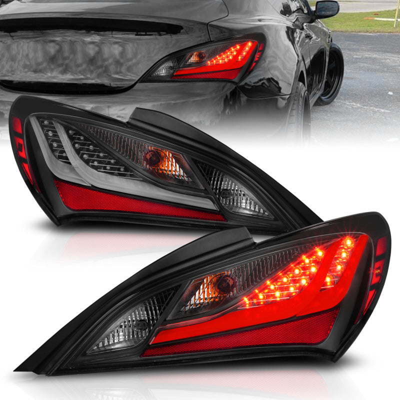 ANZO 321347 10-13 Hyundai Genesis 2DR LED Taillights Smoke