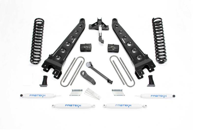 Fabtech K2215 17-21 Ford F250/F350 4WD Diesel 4in Rad Arm Sys w/Coils & Perf Shks