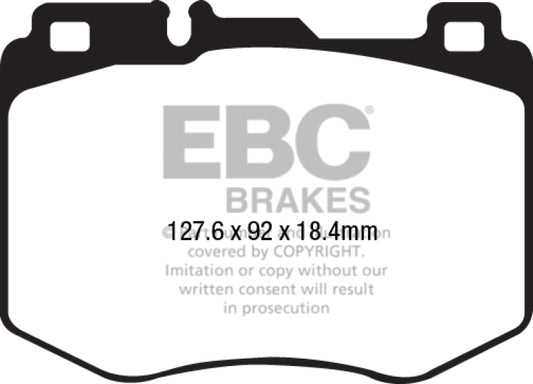 EBC DP42210R 15-16 Mercedes-Benz C400 (W205) 3.0 Twin Turbo 4-Matic Yellowstuff Front Brake Pads