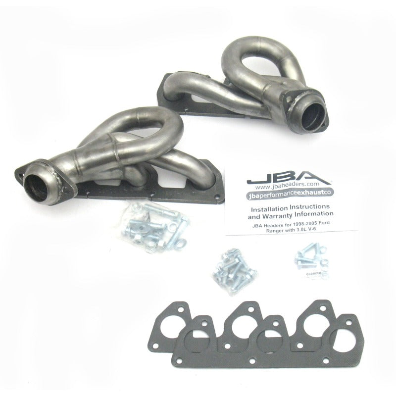JBA 1647S-1 02-08 Ford Ranger 3.0L V6 w/o EGR 1-1/2in Primary Raw 409SS Cat4Ward Header