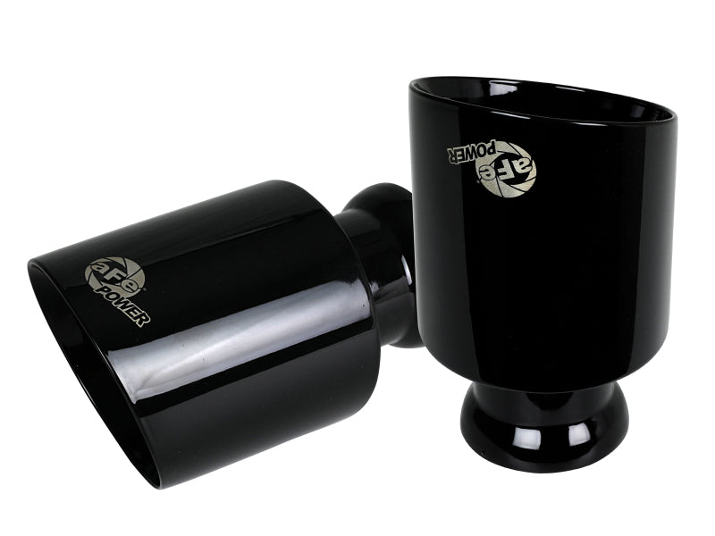 aFe 49C32068-B MACH Force-XP 4-1/2in Black OE Replacement Exhaust Tips - 15-19 Dodge Charger/Hellcat