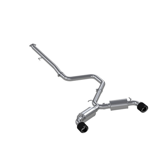 MBRP S47063CF 2019+ Hyundai Veloster N 2.0L Turbo 3in Cat Back - T304 Stainless - Carbon Fiber Tip