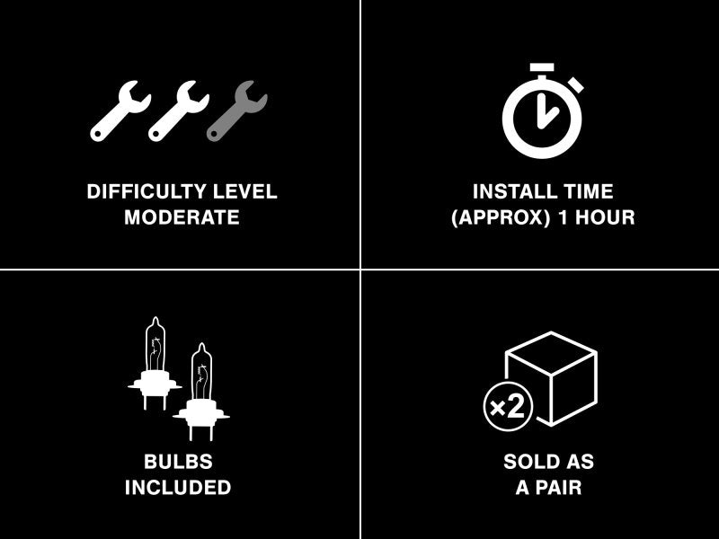 Raxiom 49121 05-09 Ford Mustang GT V6 Axial Series CCFL Halo Projector Headlight- Blk Housing (Smkd Lens)