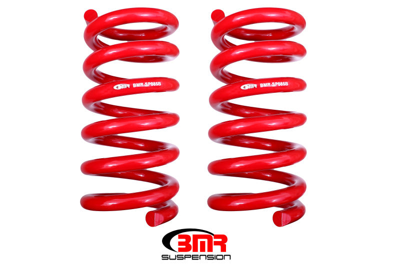 BMR Suspension SP085R BMR 15-17 S550 Mustang Rear Handling Version Lowering Springs - Red
