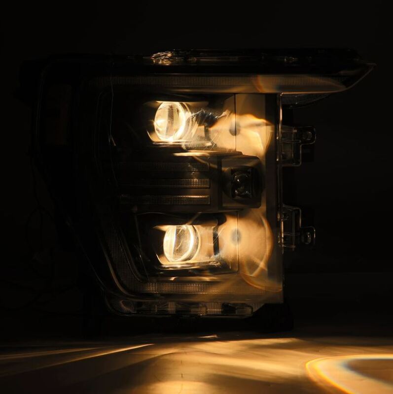 AlphaRex 880293 21-22 Ford F150 PRO-Series Projector headlights Black w/Activ Light/Seq Signal
