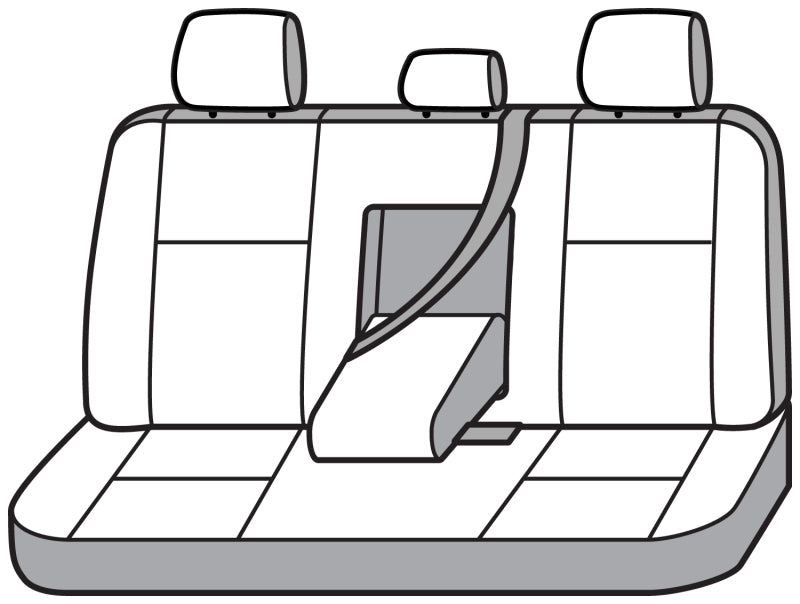 Covercraft SS7509PCCH 19-23 Ford Ranger Polycotton SeatSaver Custom Second Row Seat Covers - Charcoal