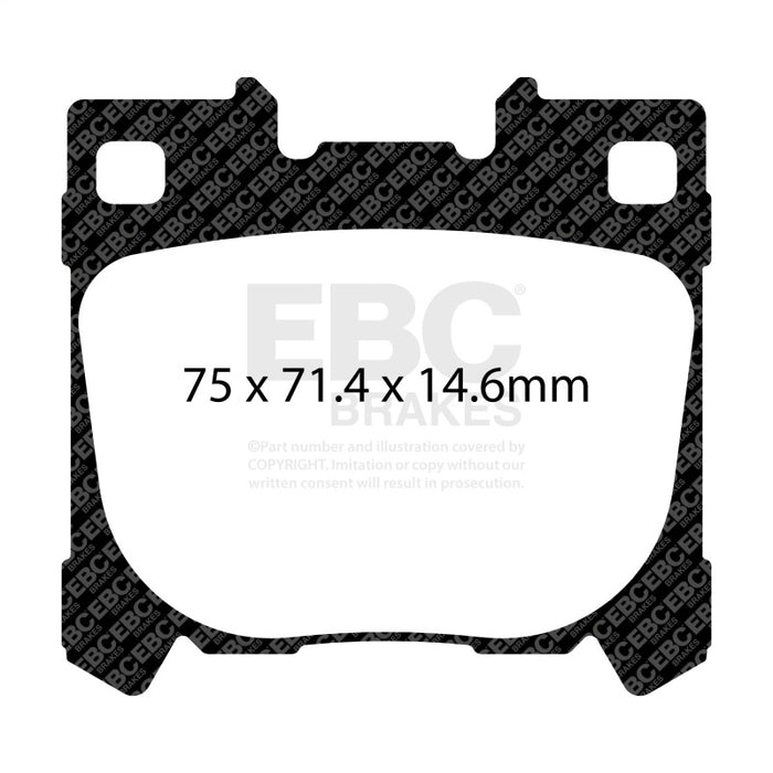 EBC DP42431R 2022+ Toyota GR Yaris Yellowstuff Rear Brake Pads