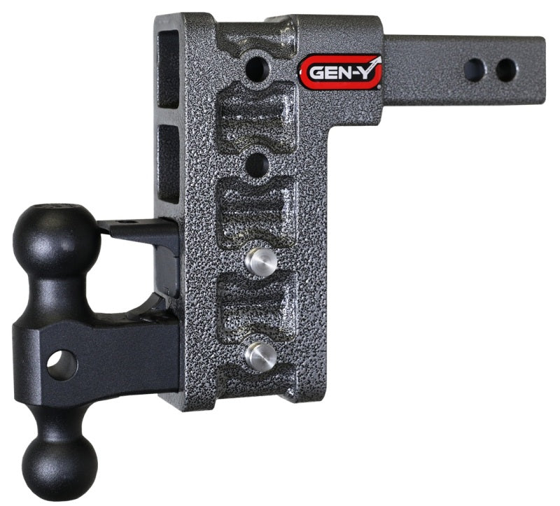 GEN-Y Hitch GH-524 Gen-Y Mega Duty 2in Shank 7.5in Drop 2K TW 16K Hitch w/GH-051 Dual-Ball/GH-032 Pintle Lock