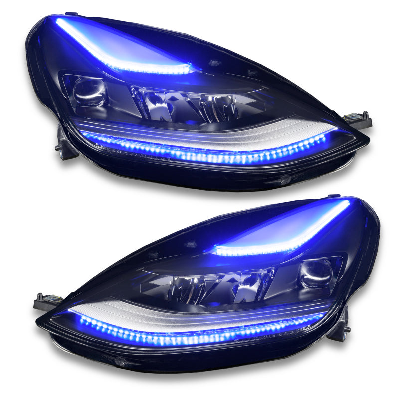 ORACLE Lighting 1473-332 Oracle 2021+ Tesla Model 3 Dynamic ColorSHIFT Headlight DRL Upgrade Kit SEE WARRANTY