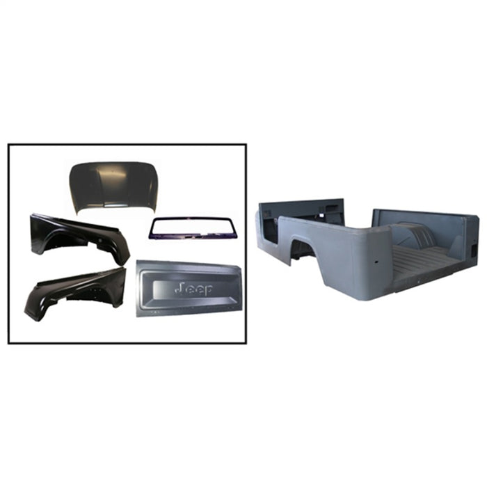 OMIX DMC-5763816 Omix Body Tub Logo 81-86 Jeep CJ-8