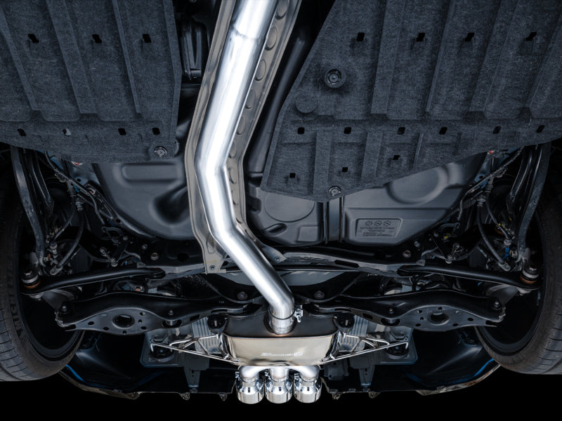 AWE Tuning 3015-52287 2023 Honda Civic Type R FL5 Touring Edition Exhaust w/ Triple Chrome Silver Tips