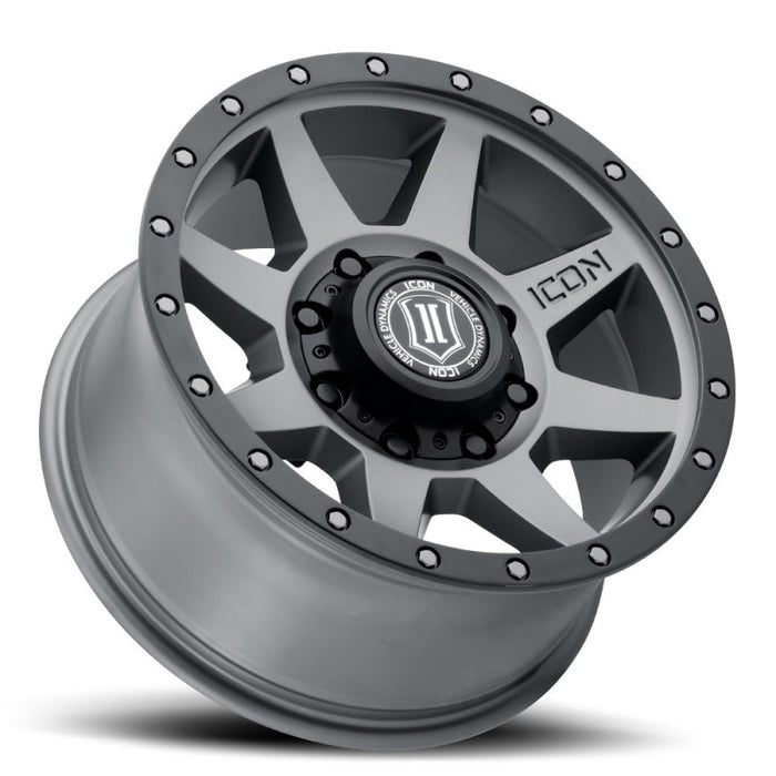 ICON 1818908152TT Rebound HD 18x9 8x170 6mm Offset 5.25in BS 125mm Bore Titanium Wheel
