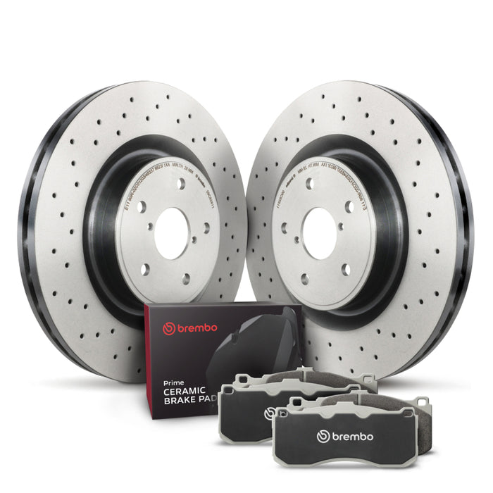 Brembo OE KT00B07 17-23 Porsche 718 Boxster/718 Cayman/13-16 Boxster/14-16 Cayman Rear Disc Brake Kit