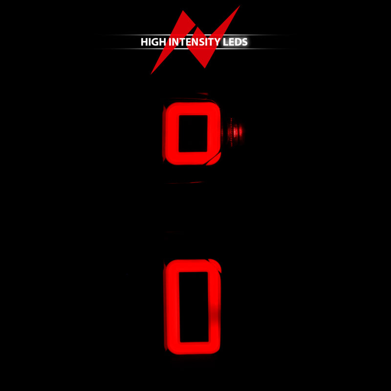 ANZO 311418 19-21 Chevy Silverado Work Truck Full LED Taillights Blk Housing Smoke Lens G2 (w/C light Bars)