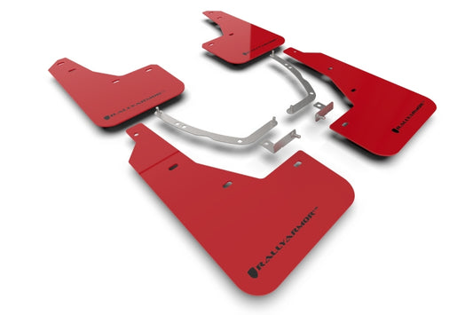 Rally Armor MF87-UR-RD-BLK 22-24 Hyundai Ioniq 5 Red Mud Flap w/Black Logo