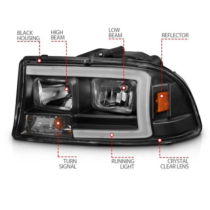 ANZO 111591 ANZ Crystal Headlights