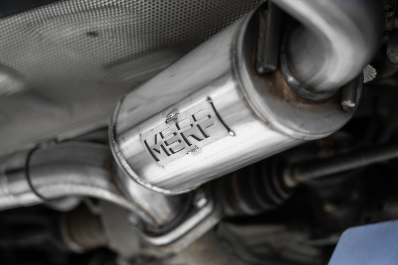 MBRP S4450304 19-23 Mazda 3 Hatchback T304SS 2.5in Axle-Back, Dual Rear Exit Street Profile