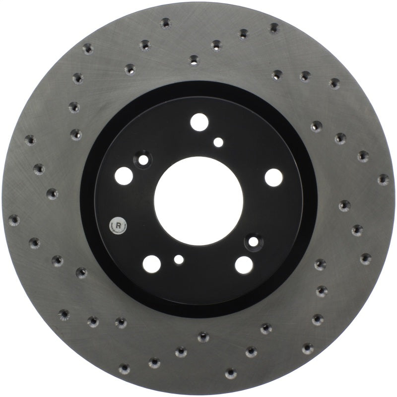 Stoptech 128.40057R StopTech 06-08 Honda Civic Si Cross Drilled Right Front Rotor