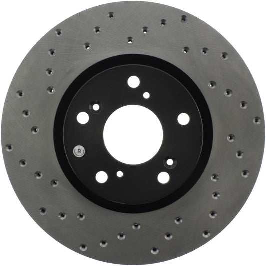Stoptech 128.40057R StopTech 06-08 Honda Civic Si Cross Drilled Right Front Rotor