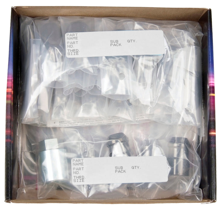 McGard 84658 6 Lug Hex Install Kit w/Locks (Cone Seat Nut) M12X1.5 / 13/16 Hex / 1.5in. Length - Black