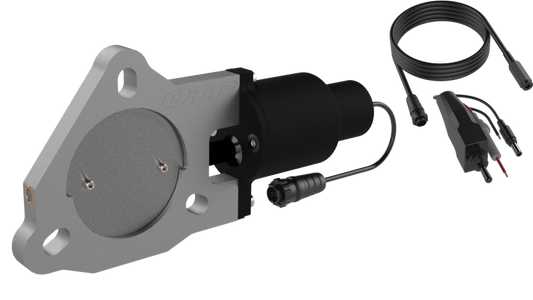 QTP QTEC30 3in Bolt-On QTEC Electric Cutout Valve - Single