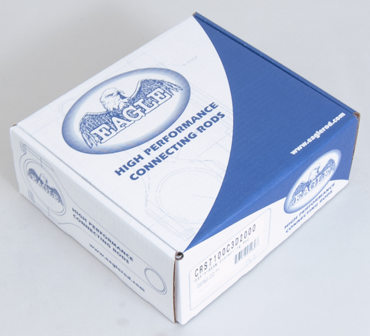 Eagle EAGCRS7100C3D2000 BBC 4340 Forged H-Beam Rods 7.100 w/ARP2000 Blt