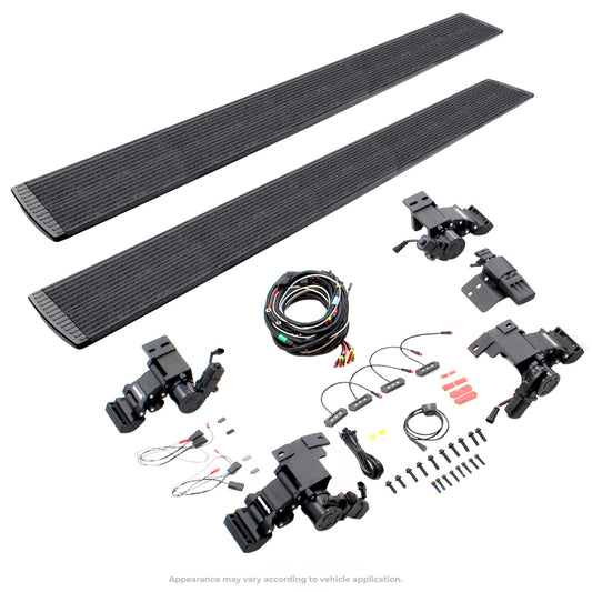 Go Rhino 20443587T 22-23 Toyota Tundra CrewMax Cab 4dr E-BOARD E1 Electric Running Board Kit - Bedliner Coatng